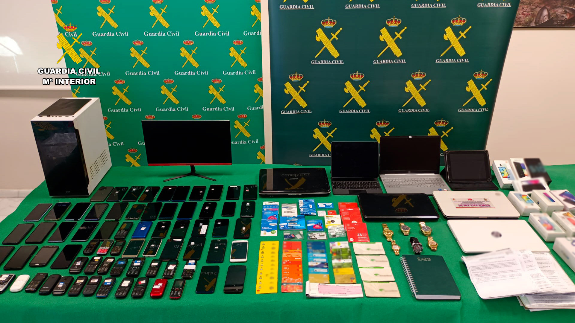 Desarticulada una organización criminal que habría estafado más de 6 millones de euros a través de Internet